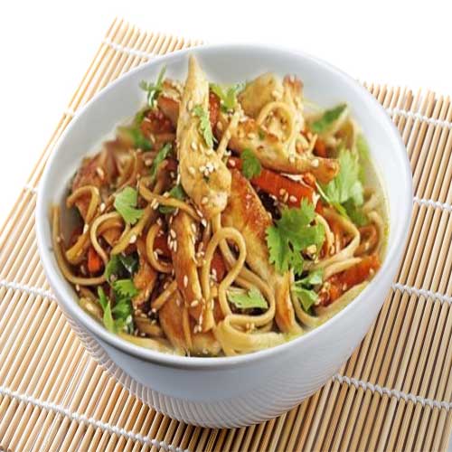Teriyaki Chicken with Vegetables and Noodles