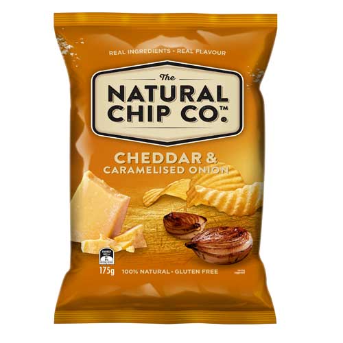 The Natural Chip Co. Cheddar & Caramelised Onion