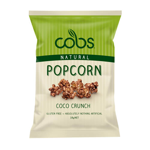 Cobs Natural Popcorn Coco Crunch 28g
