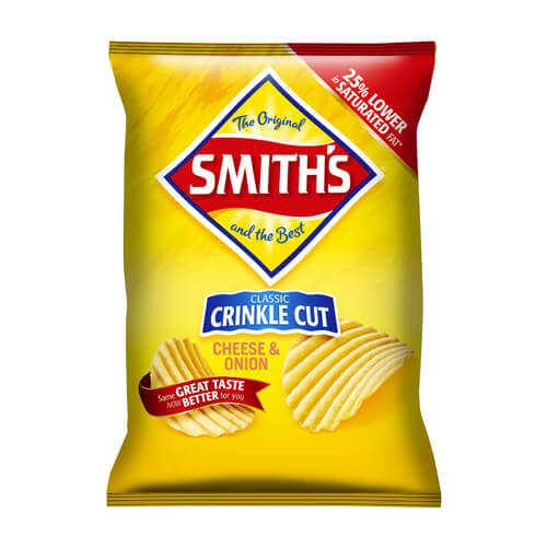 Smith's Classic Crinkle Cut Cheese & Onion Potato Chips