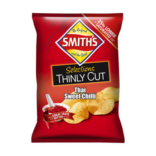 Smith's Thinly Cut Selections Thai Sweet Chilli Potato Chips