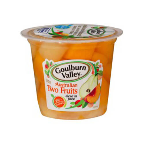 Goulburn Valley Australian Two Fruits Diced in Juice
