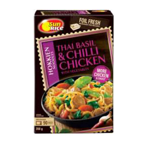 Sun Rice Hokkien Noodles Thai Basil & Chilli Chicken With Vegetables